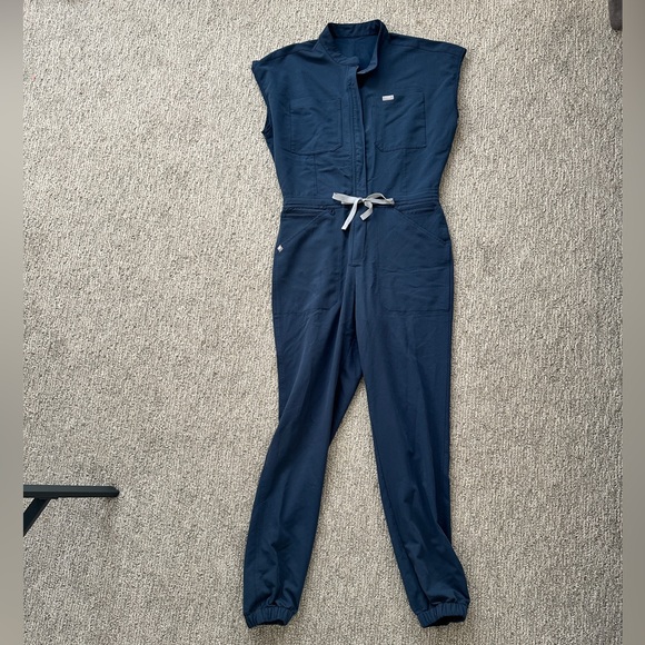 FIGS Rafaela Scrub Jumpsuit - Dark Harbor - Picture 3 of 6